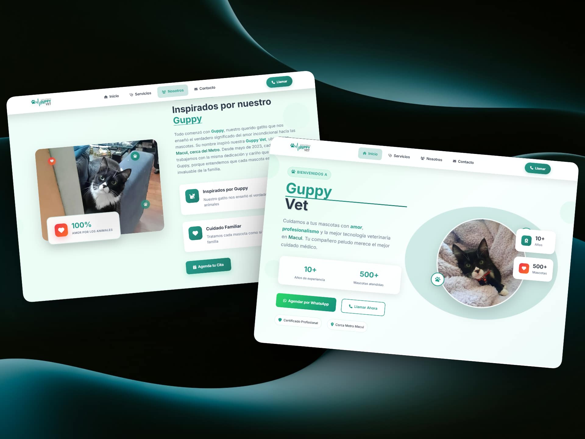 Landing Page para Veterinaria Guppy Vet Landing Page para Veterinaria Guppy Vet